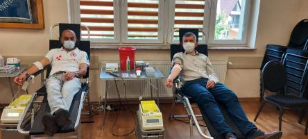 Krwiodawcy Strażakom - zbiórka krwi w Starym Sączu z okazji Dnia Dziecka